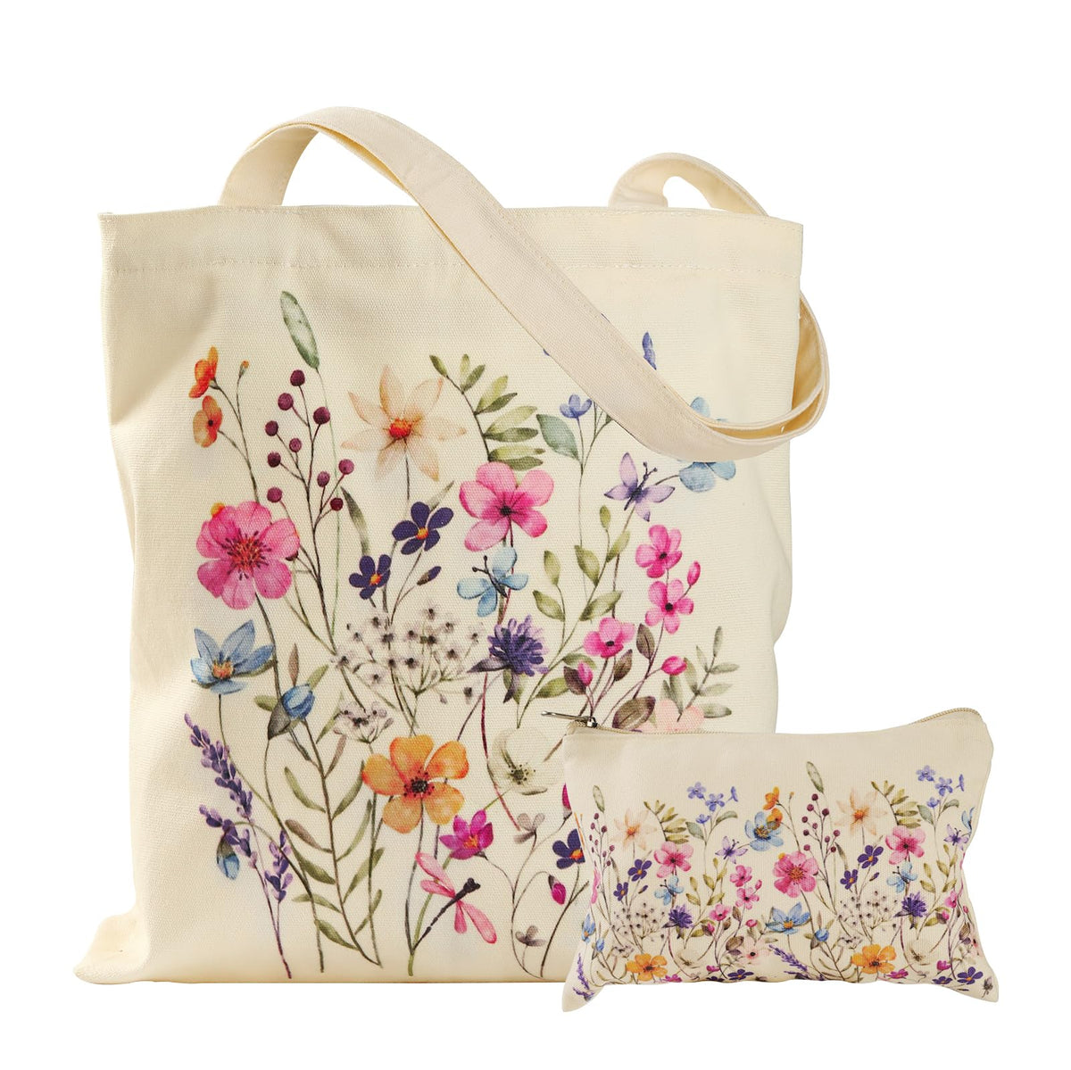 VADOO Canvas Tote Bag with zipper main compartment keeps essentials secure during travel