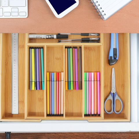 VaeFae multifunctional drawer organizer holds jewelry or stationery neatly.