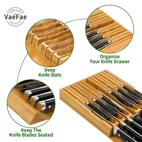 VaeFae 6-slot knife holders provide safe, quick access