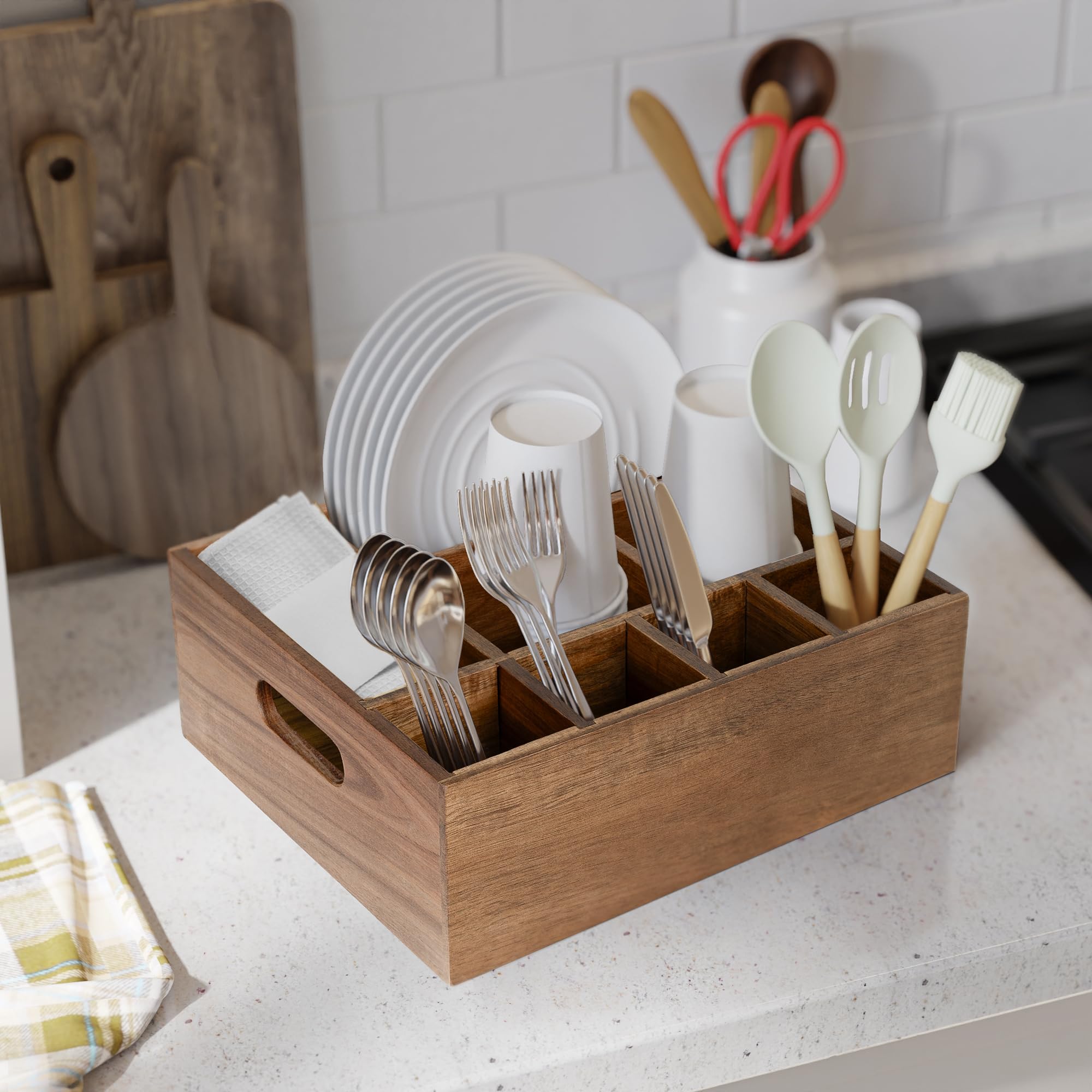 VaeFae napkins and small items neatly stored for clutter-free counters.