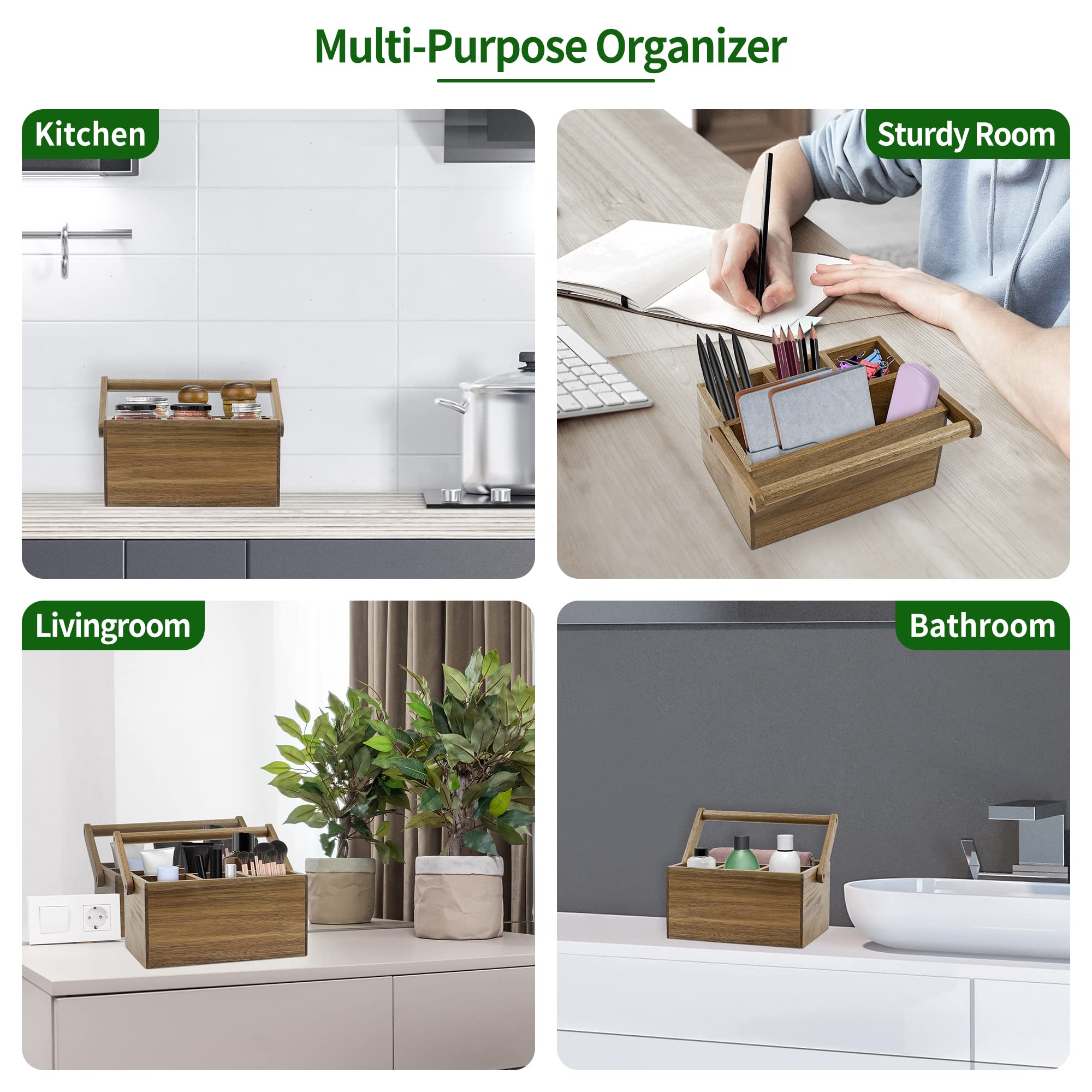 VaeFae versatile organizer fits desks, dressers, and vanity spaces.