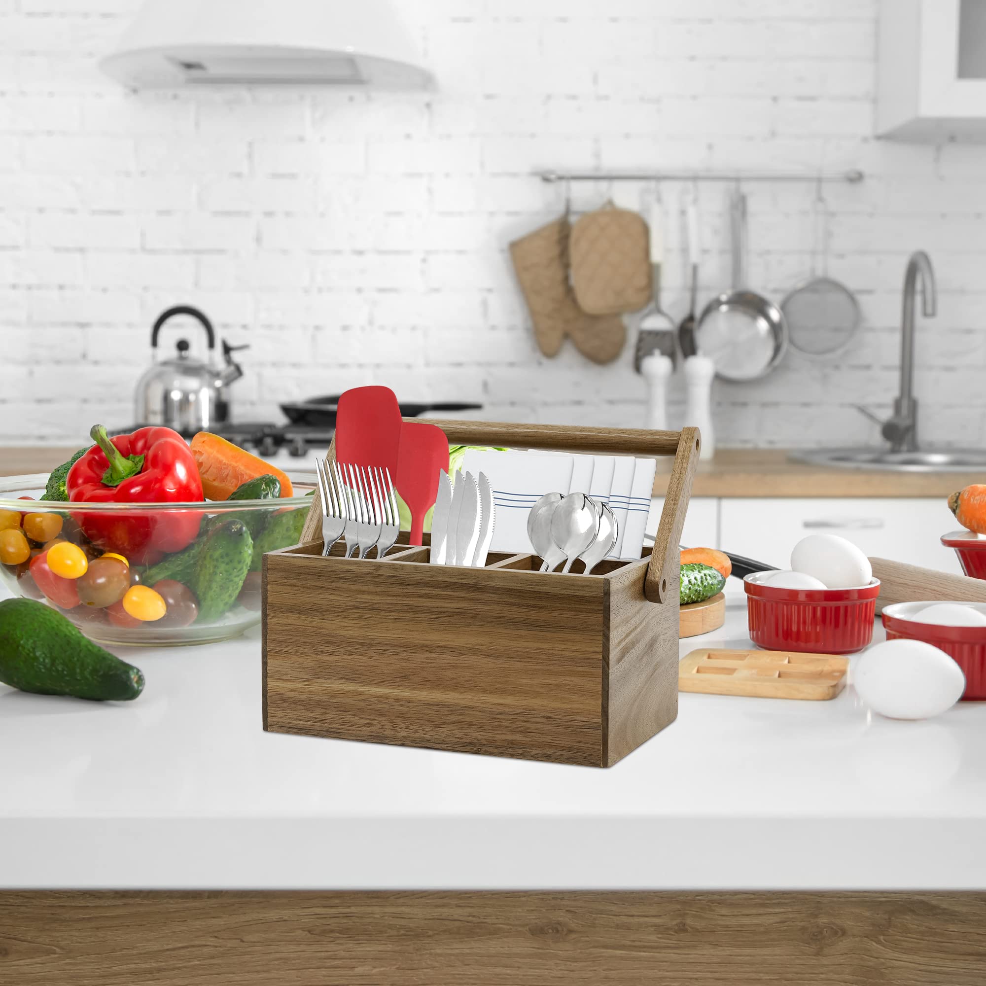 VaeFae polished acacia surface adds a refined look to any space.