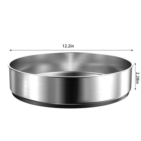 VAEHOLD pantry turntable rotates for easy reach of cans and condiments.
