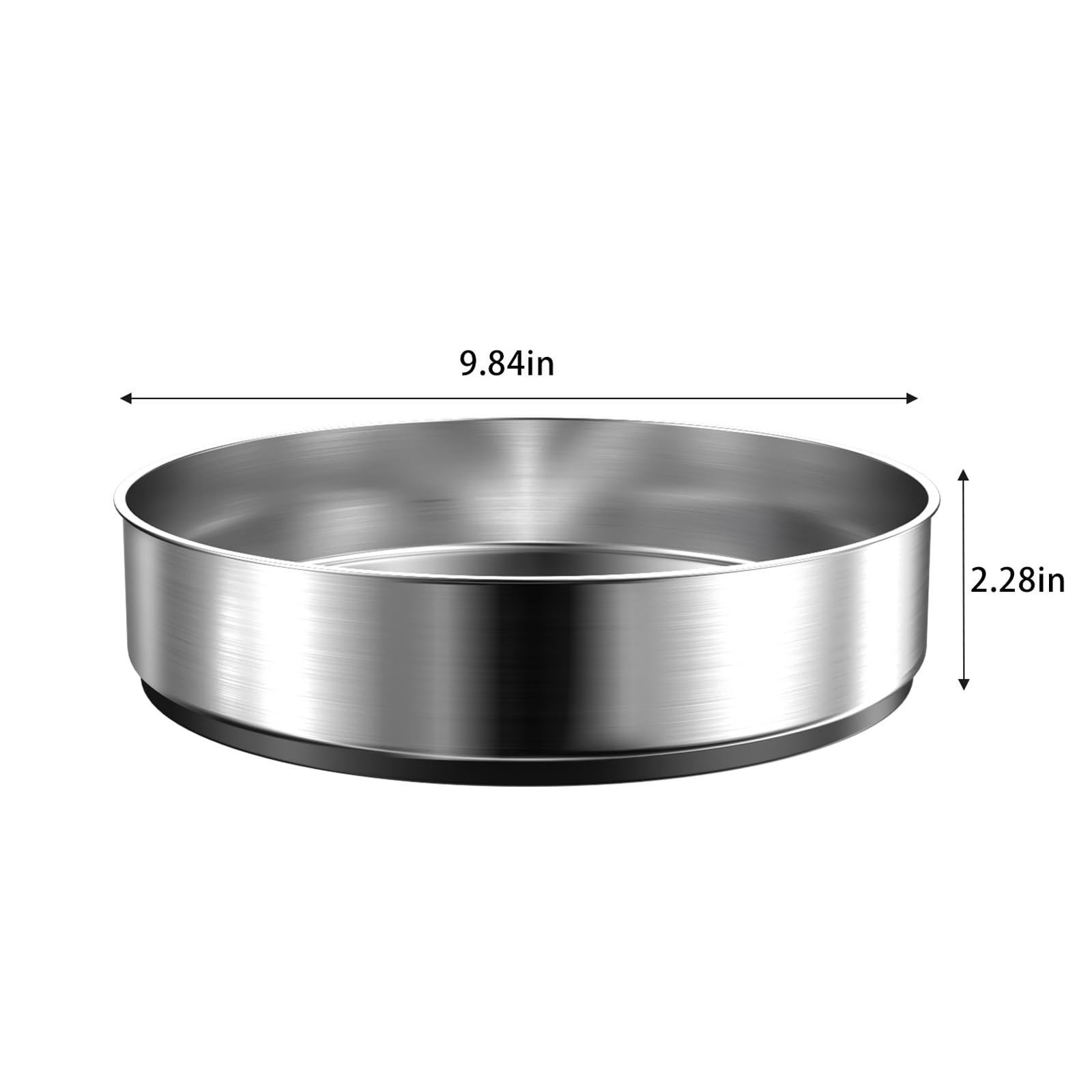 VAEHOLD stainless steel spice turntable keeps bottles within reach and prevents spills.
