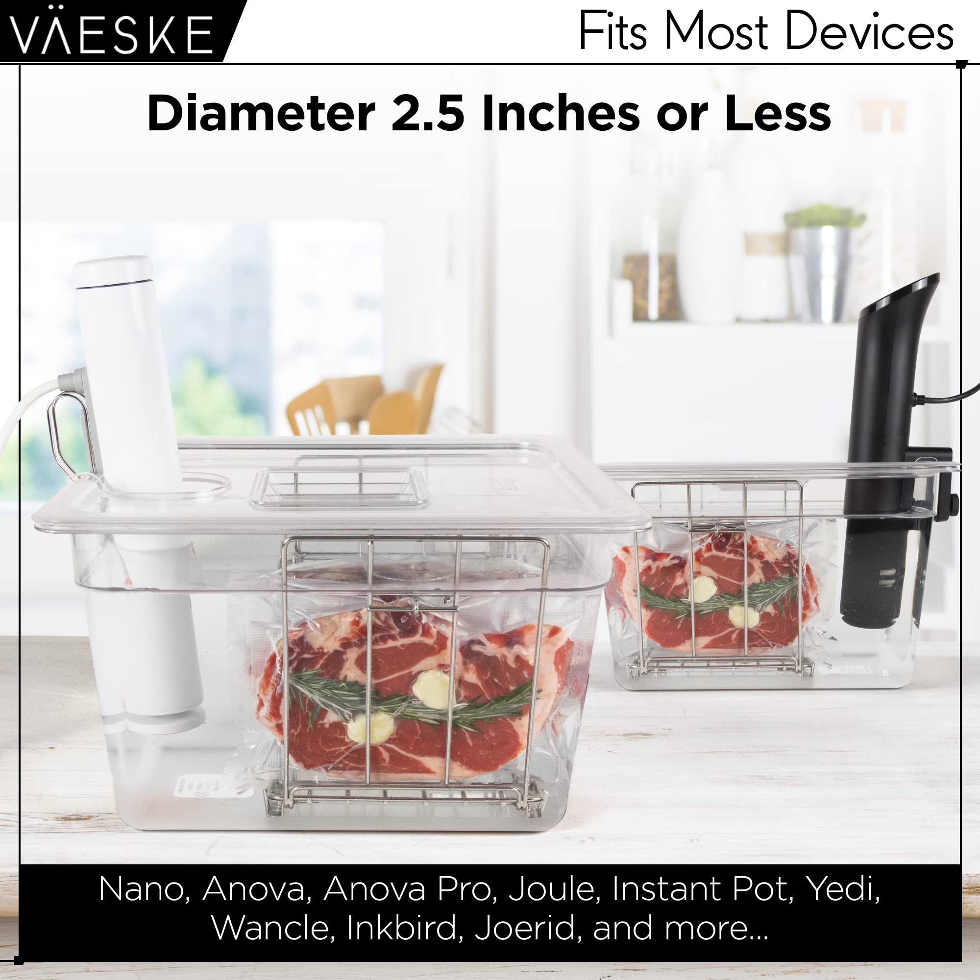 VÄESKE 12-quart container fits multiple portions for family meals