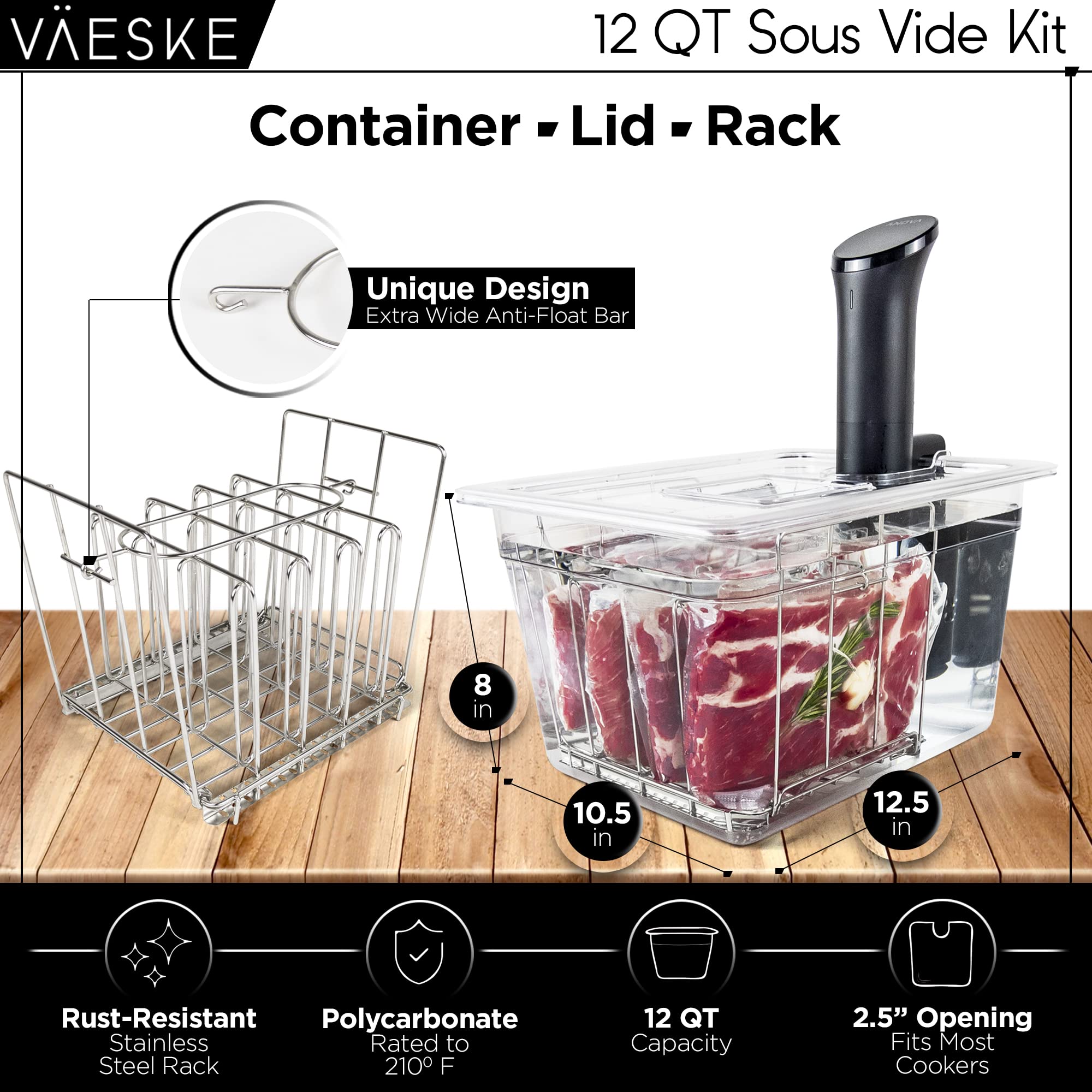 VÄESKE neoprene sleeve reduces heat loss and protects countertops during cooking