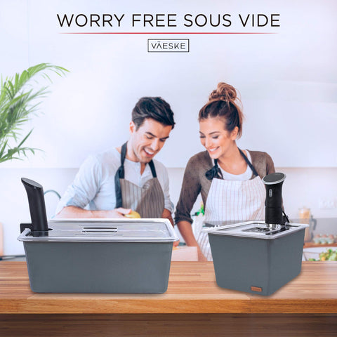 VÄESKE compact design protects countertops while supporting gourmet meals