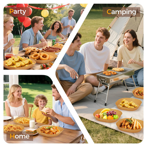 Vailnd air fryer liners reduce mess and protect appliance surfaces.