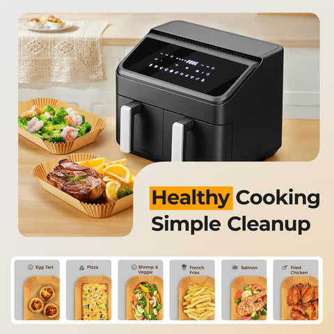 Vailnd heat-proof liners withstand up to 428°F during cooking
