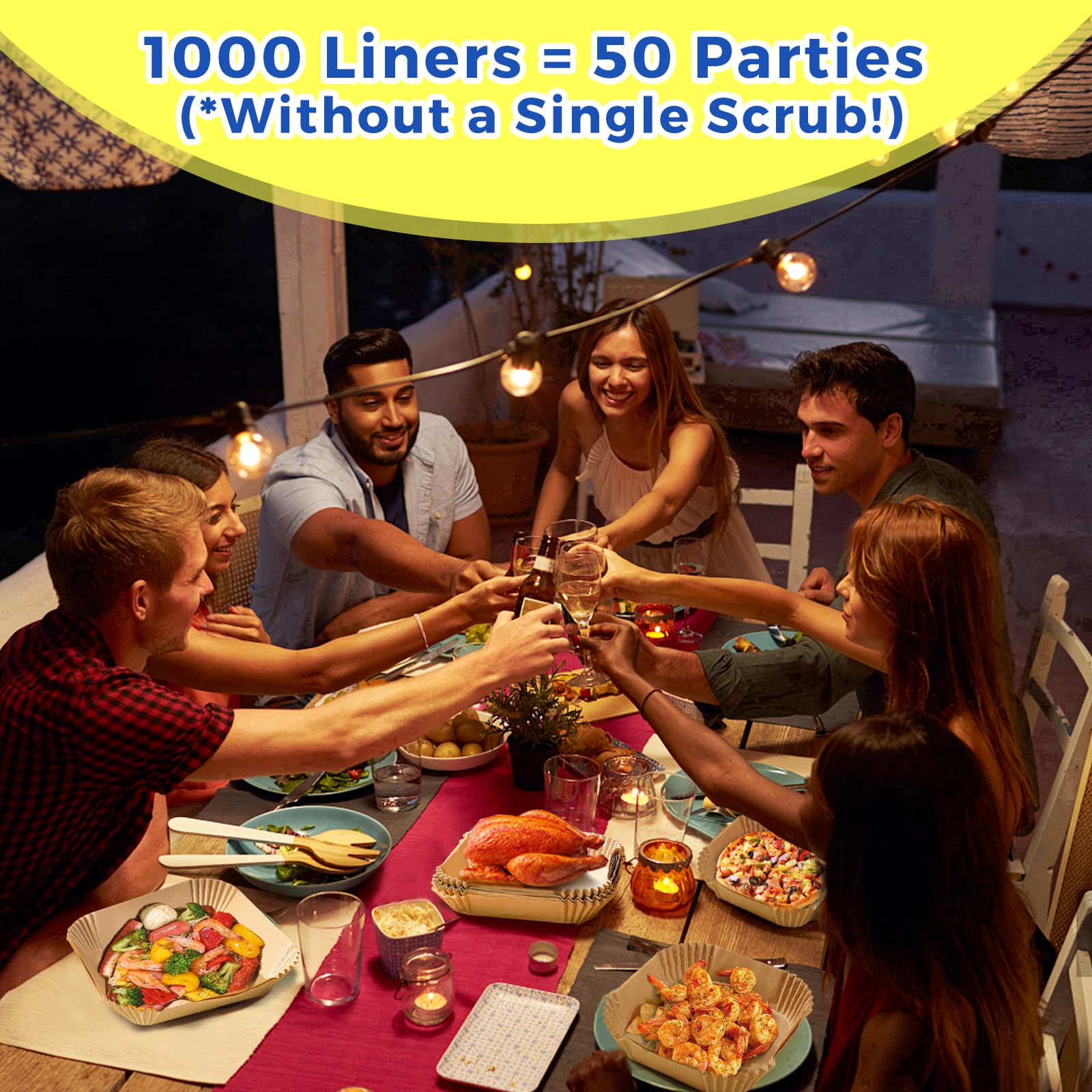 Vailnd heat-resistant liners withstand up to 428°F for versatile cooking.