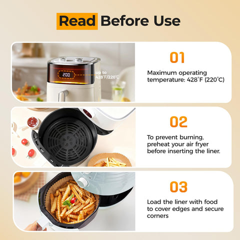 Vailnd oil-proof parchment sheet reduces grease on baked and fried foods.