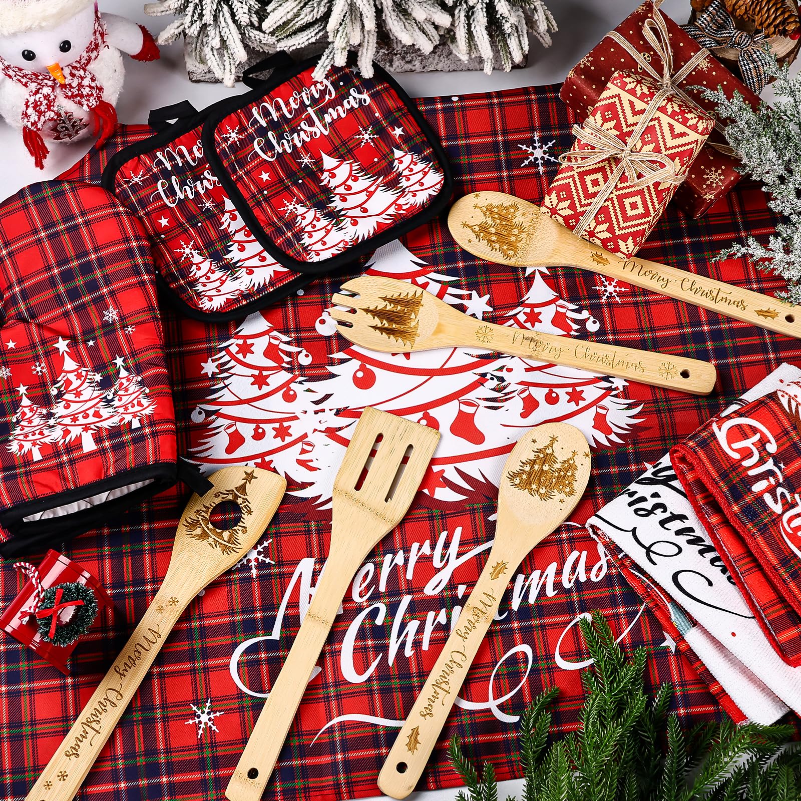 VAIPI Christmas wooden spoons are natural and durable for everyday cooking