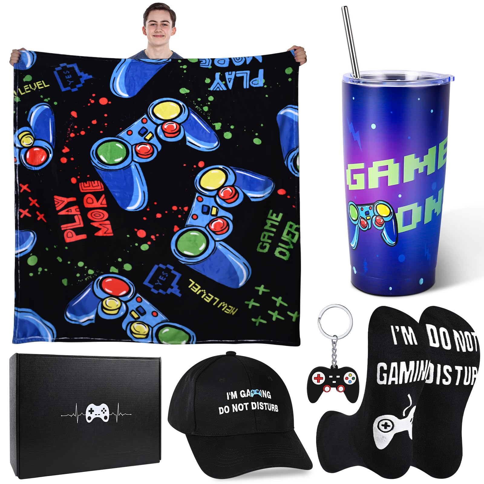 VAIPI gamer blanket pattern for cozy comfort and stylish gaming vibes