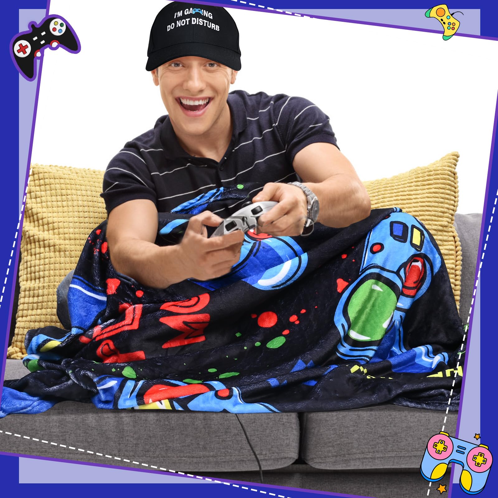 VAIPI gamer hat with front embroidery for gamer flair and comfort