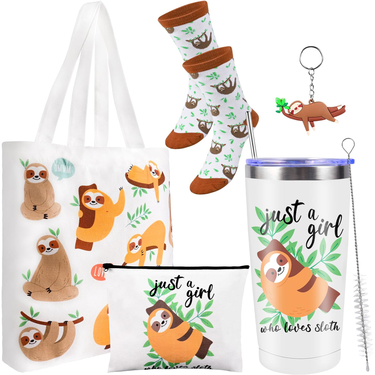 VAIPI sloth 20oz tumbler with a cute pattern, ideal for daily hydration.
