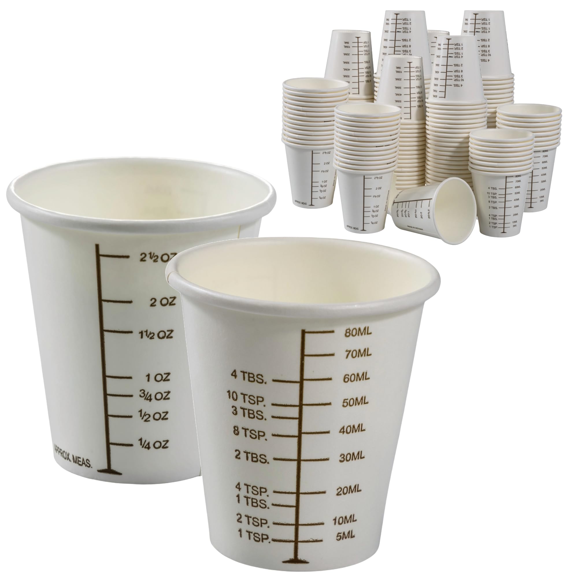 Vakly 125-count pack keeps you stocked for measuring tasks.