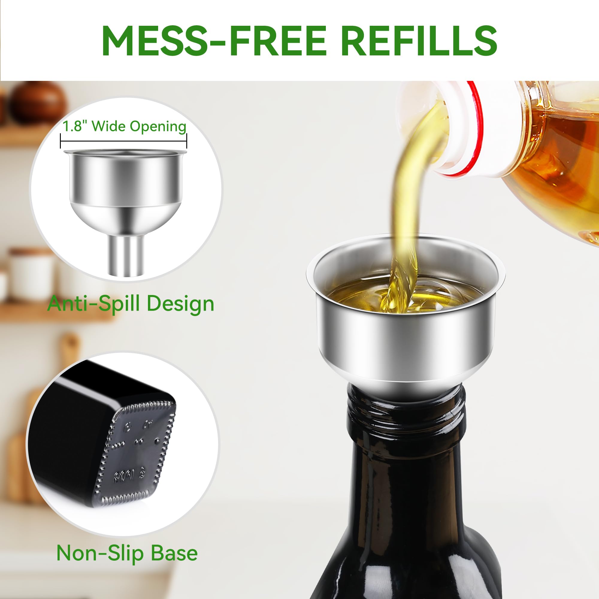 Vakoo rubber stoppers provide tight seals to preserve freshness