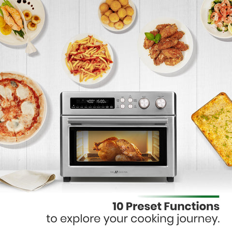 VAL CUCINA 10-in-1 control panel featuring handy presets for everyday cooking