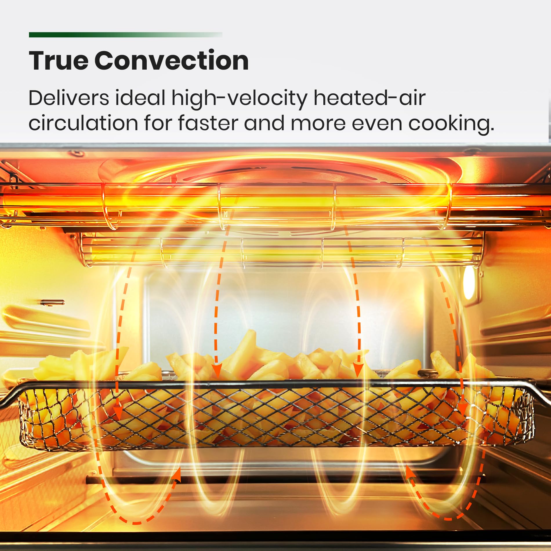 VAL CUCINA air fry basket and enamel tray for healthier frying