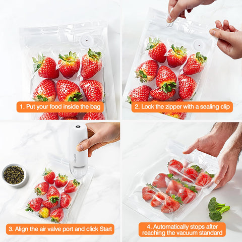 VALACU vacuum sealer in compact travel design fits in luggage