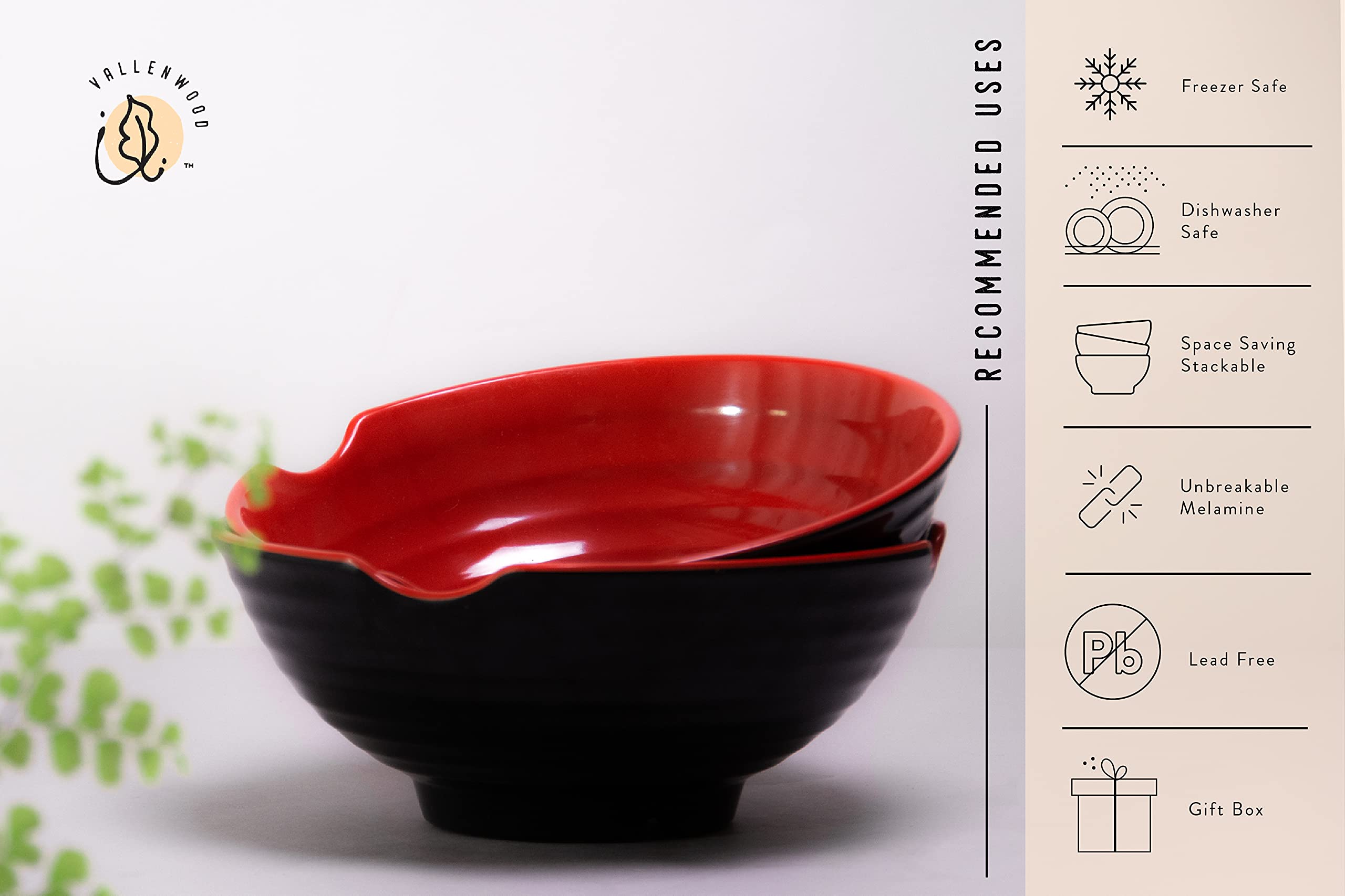 VALLENWOOD chopstick stands included help keep utensils organized.
