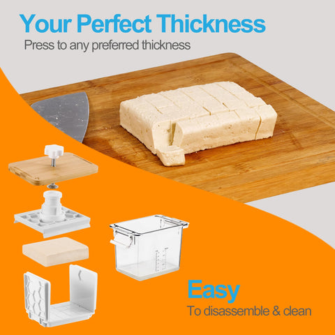 Valleyhike Tofu Press openable drip tray supports clean pressing and easy transfer.