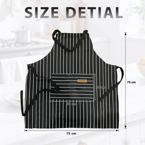 VALOME 2-pack kitchen apron adjustable neck for custom comfort during cooking.