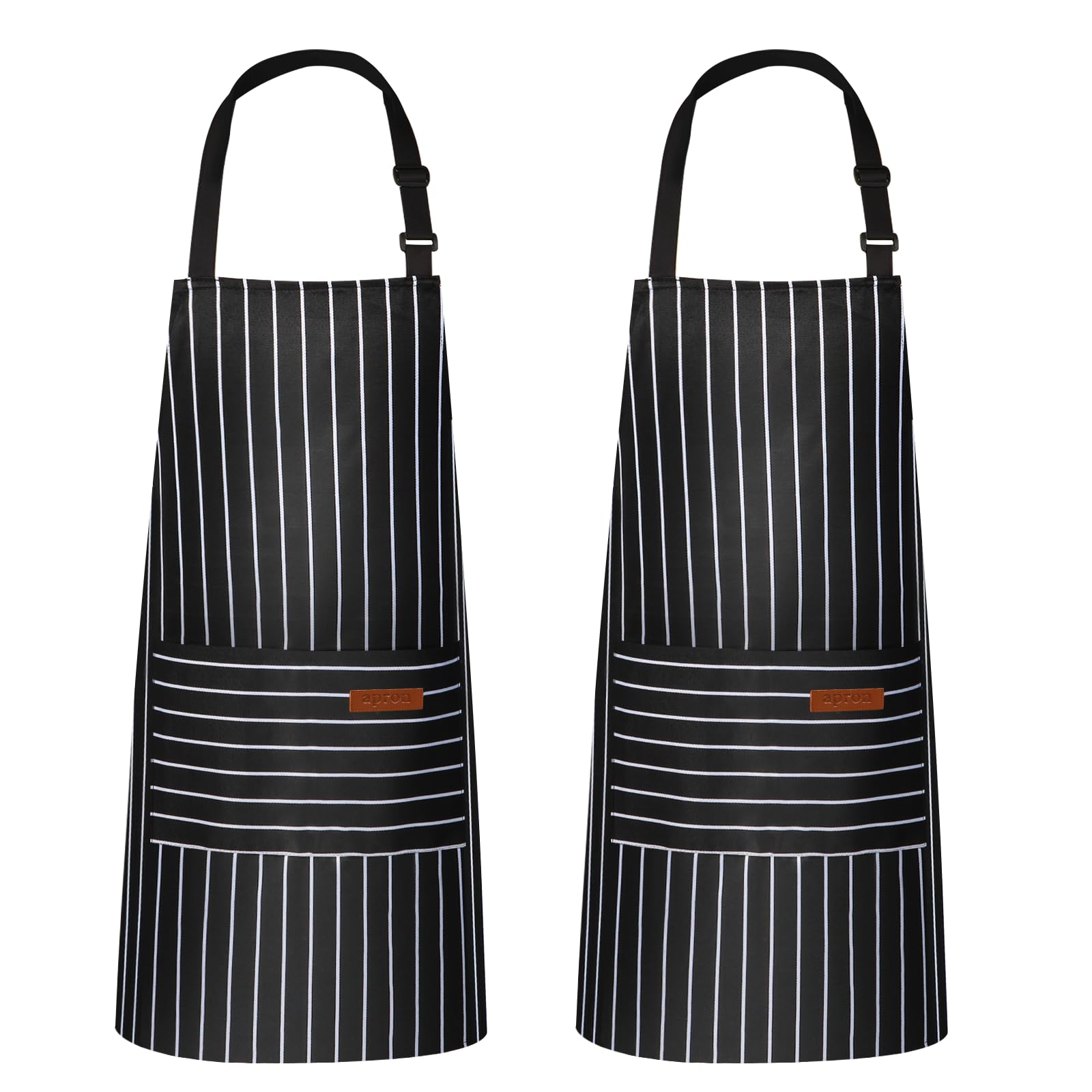 VALOME 2-pack kitchen apron with dual pocket for easy access to tools.