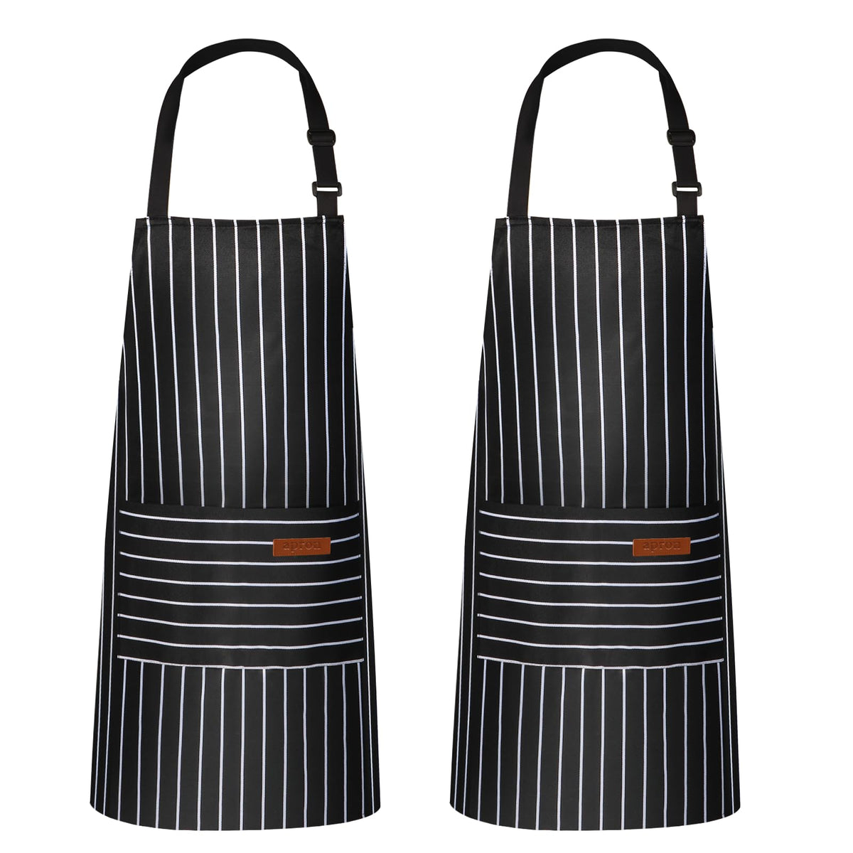 VALOME 2-pack kitchen apron with dual pocket for easy access to tools.