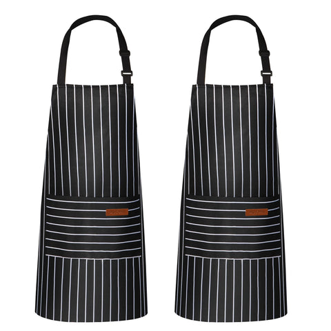 VALOME 2-pack kitchen apron with dual pocket for easy access to tools.
