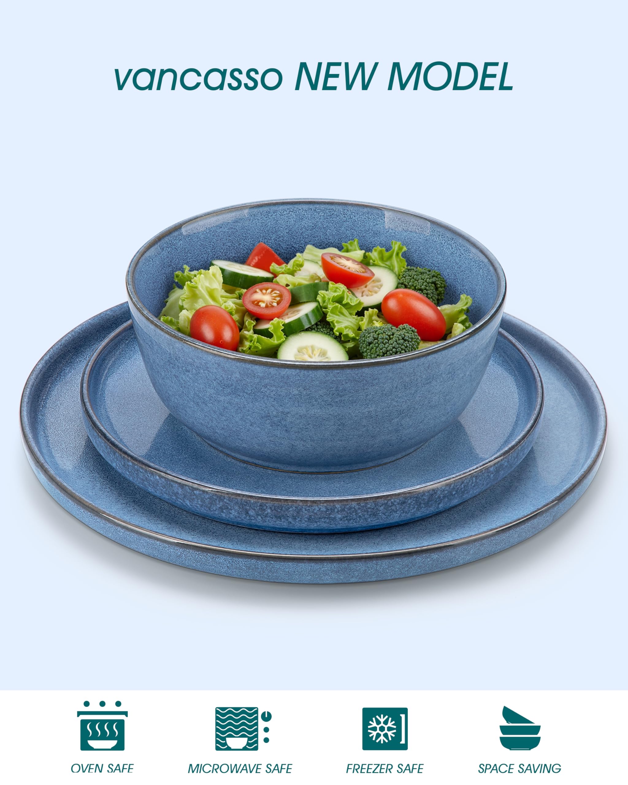 Vancasso ANYA 28 oz cereal bowl for daily cereals and soups.