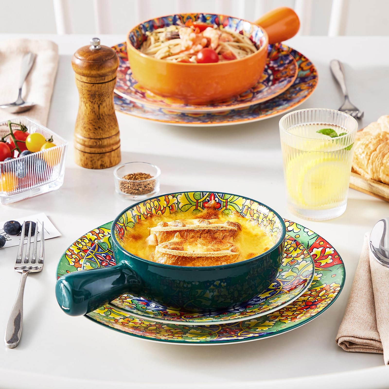 Vancasso bake-to-table bowls move from oven to table with ease.