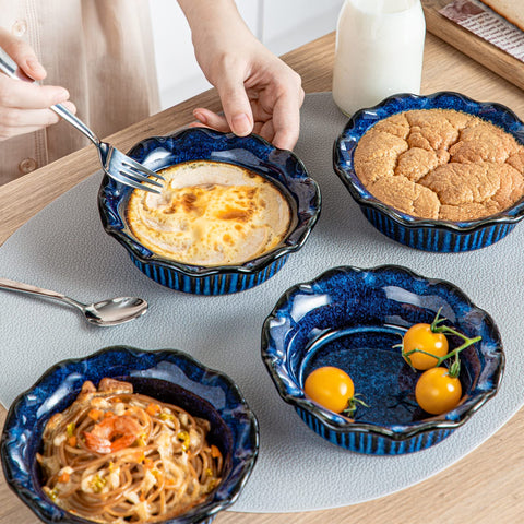 Vancasso blue mini pie dishes make a thoughtful kitchen gift