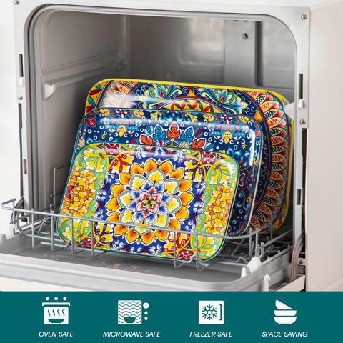 Vancasso Bohemian design serving plate brightens the table