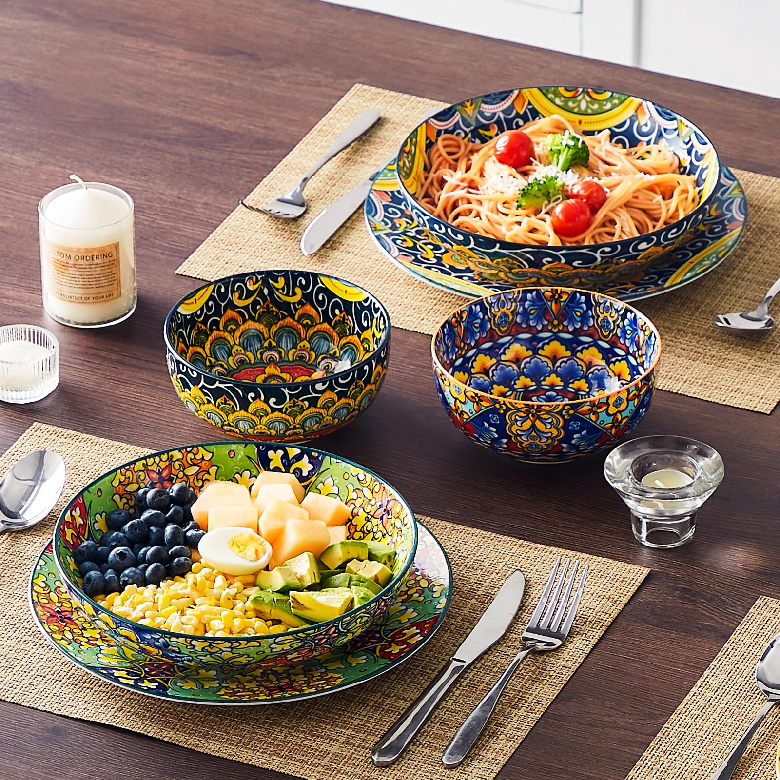 Vancasso boho decor bowls for wall display or shelf art