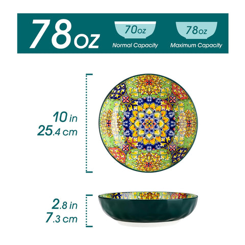 Vancasso green-gloss bowls with vivid colors for everyday meals and entertaining.