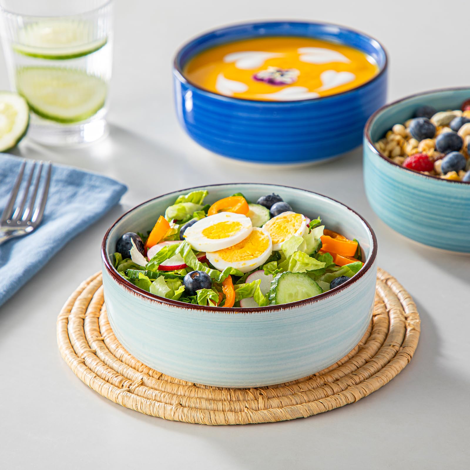 Vancasso Bonita microwave-safe bowls heat quickly and evenly.