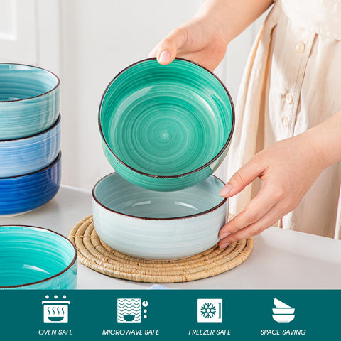 Vancasso Bonita stackable bowls for compact kitchen storage.