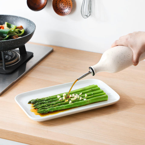 Vancasso ceramic bottle doubles as a decorative vase.