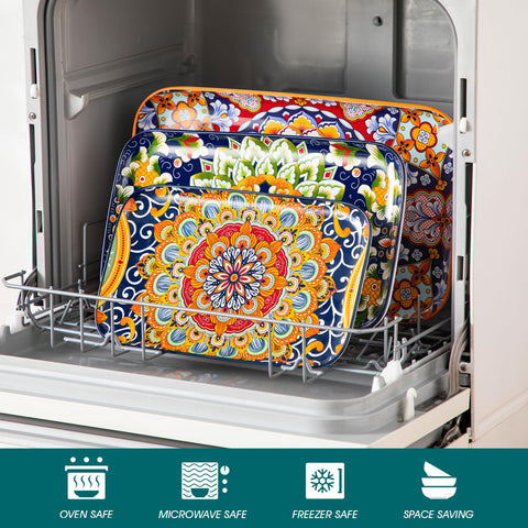 Vancasso ceramic bohemian design close-up adds colorful charm to gatherings