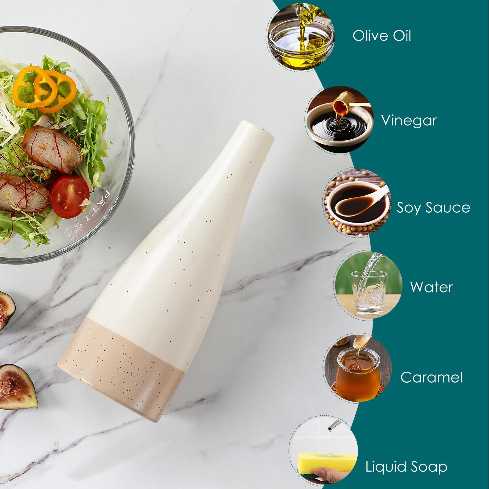 Vancasso 16oz capacity reduces refills during busy cooking sessions.