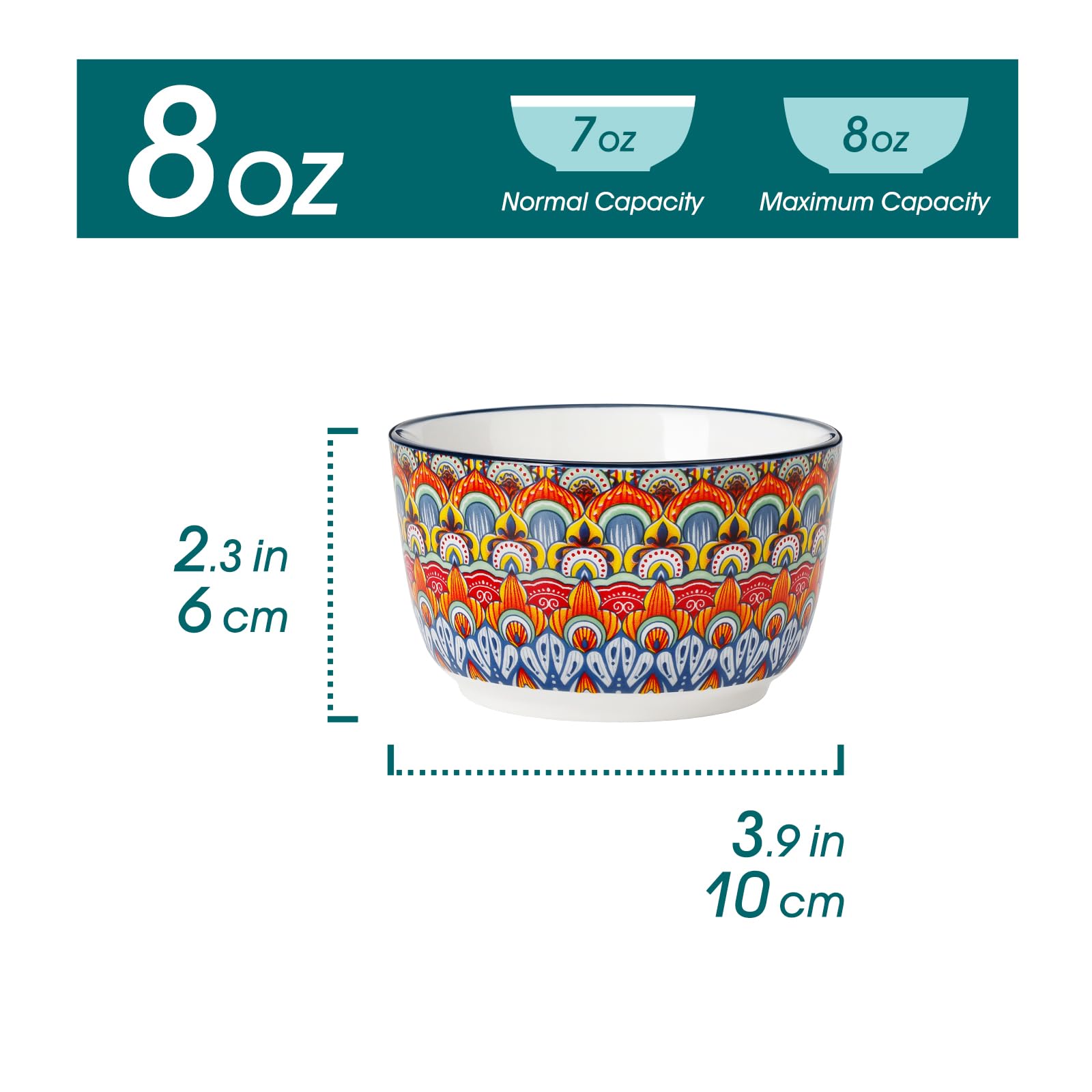 Vancasso colorful creme brulee dishes for elegant individual servings.