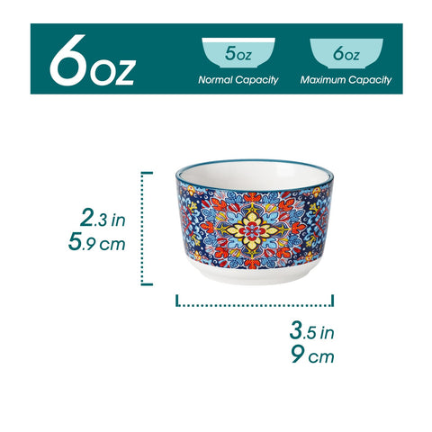 Vancasso colorful soufflé dish in ceramic, ideal for dessert and dipping sauces.