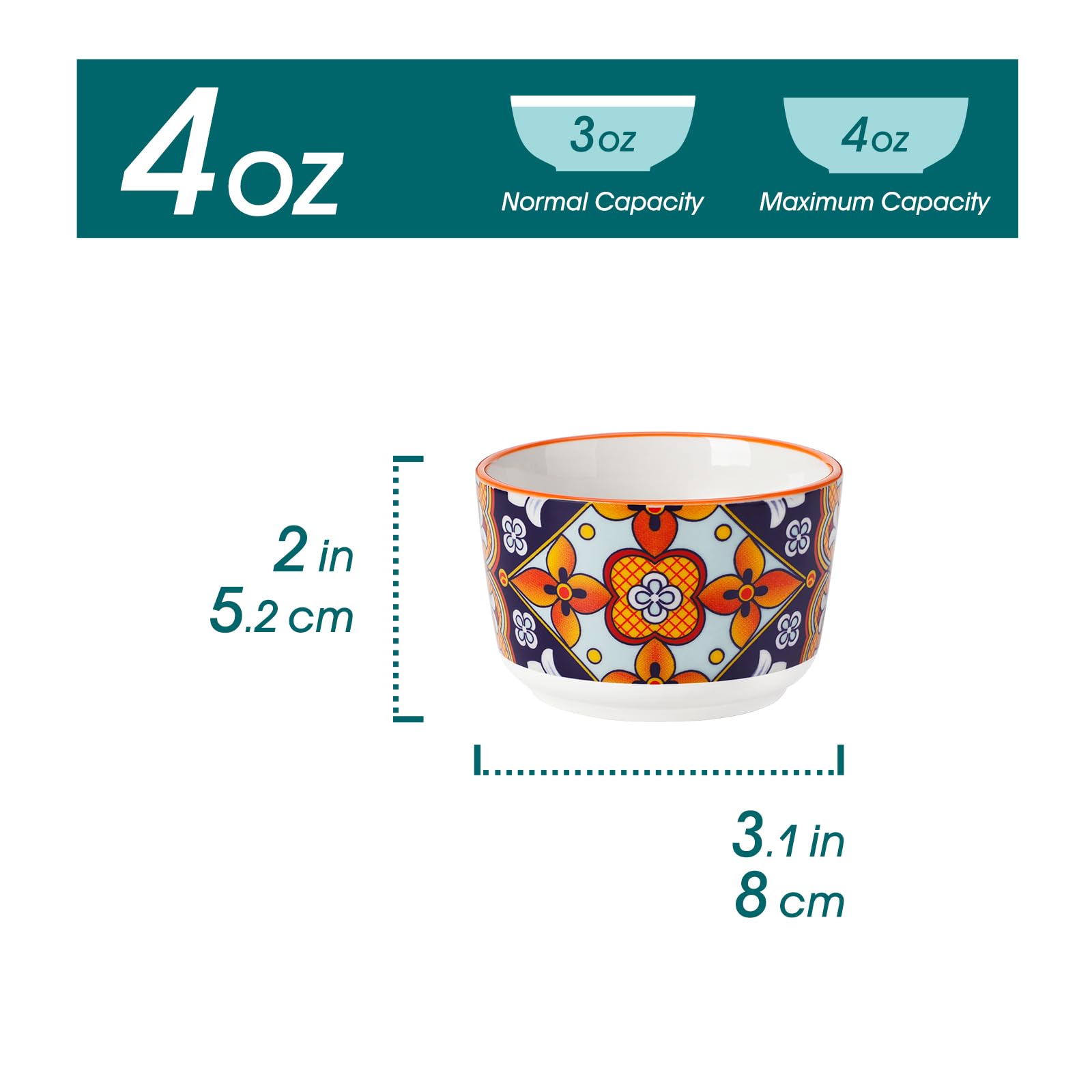 Vancasso colorful souffle ramekins add vibrant serving for desserts and dips.