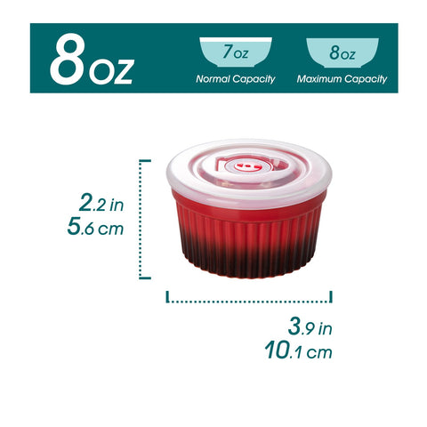 Vancasso porcelain crème brûlée ramekins ideal for desserts.