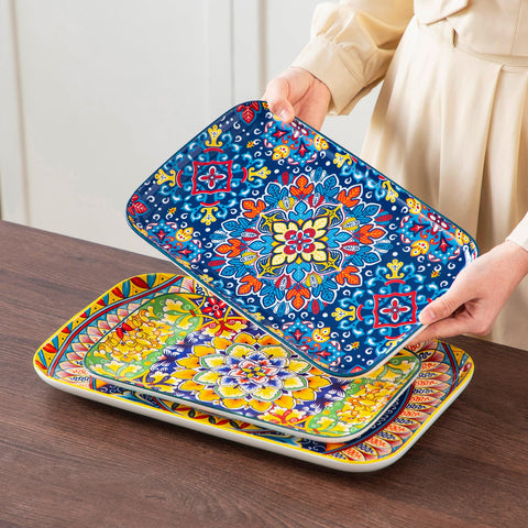 Vancasso dishwasher and microwave safe plates for easy cleanup