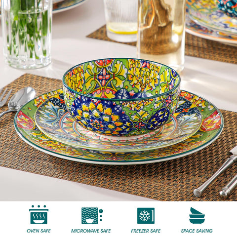 Vancasso durable-porcelain gloss—chip-resistant surface for everyday meals.