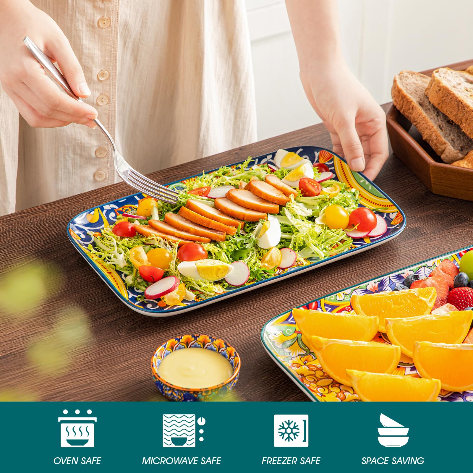 Vancasso fruit salad platters display colorful centerpieces for gatherings