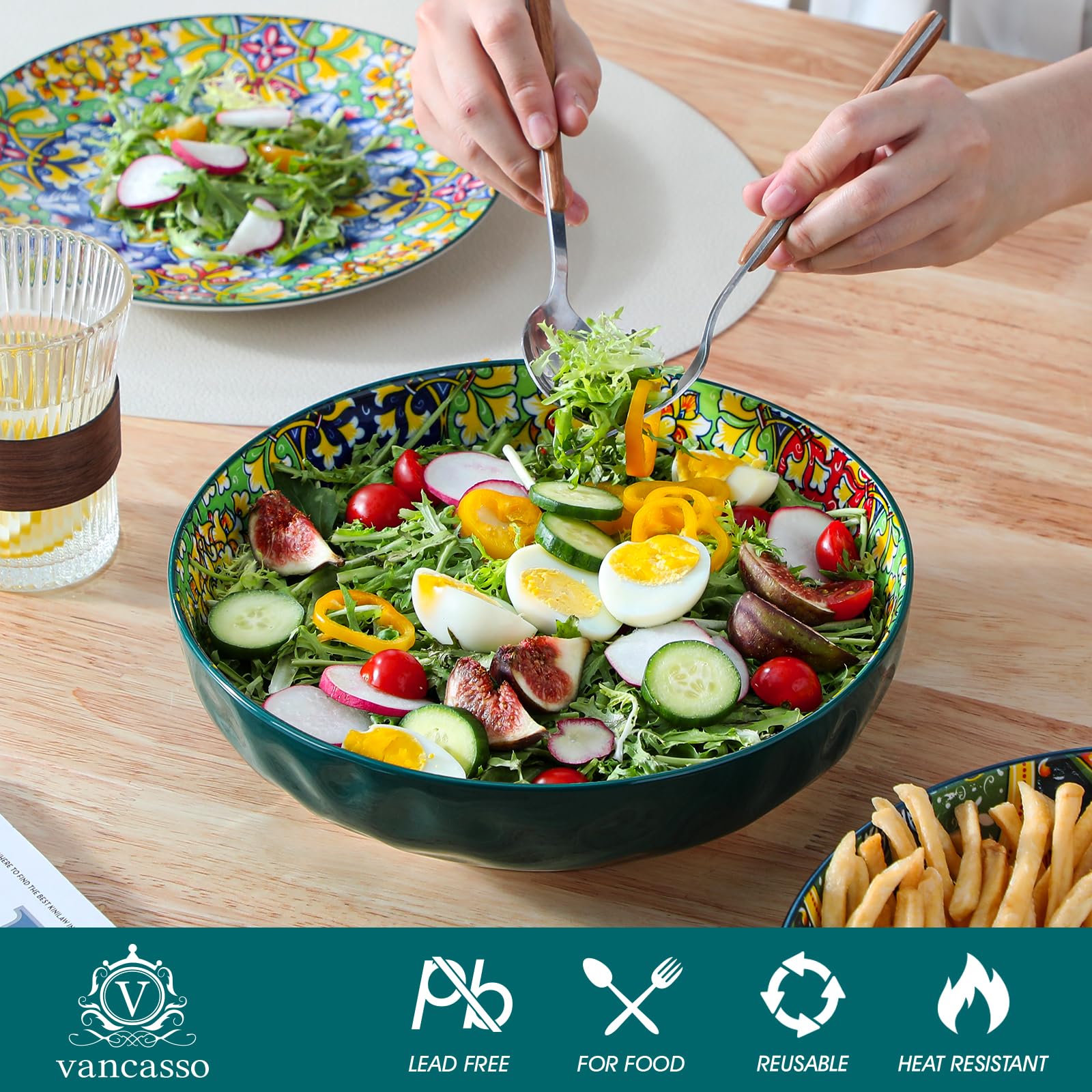Vancasso bowls with lead-free glaze for safe serving and flavor integrity.