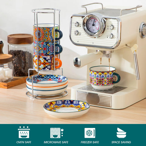 Vancasso microwave-safe ceramic cups suitable for coffee and tea